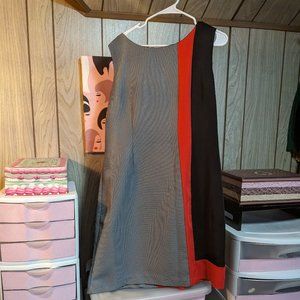 Perfect Mod Checkered Color Block Shift Dress